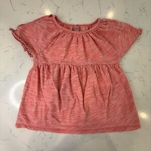 Harper Canyon Pink Blouse with Ruffle Neckline